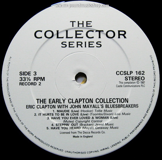 Eric Clapton Feat. The Yardbirds, Jimmy Page and John Mayall's Blusesbreakers - The Early Clapton Collection