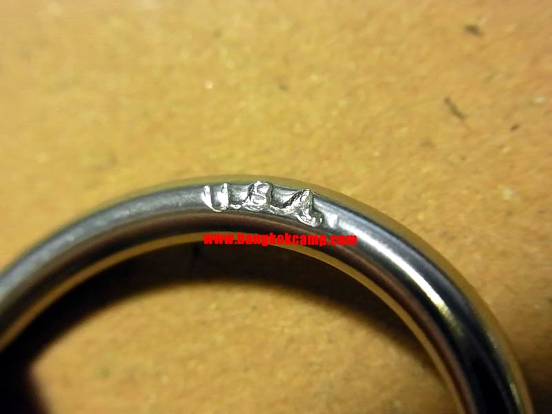 พวงกุญแจ คาราบิเนอร์ Carabiners สแน็ปลิงค์ Snaplink - สแตนเลส (ทรง จ.จาน) ขนาด2.5นิ้ว Made in USA.