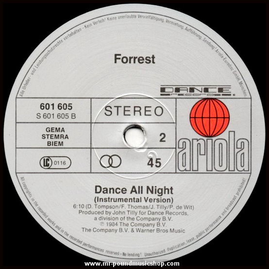 Forrest - Dance All Night