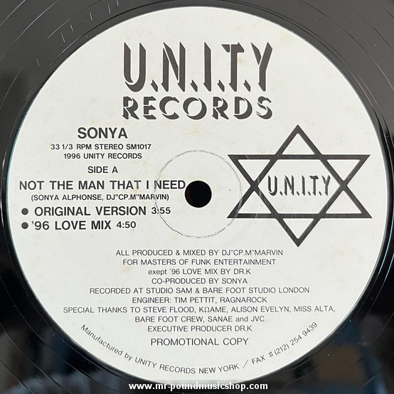 Sonya - Not The Man That I Need