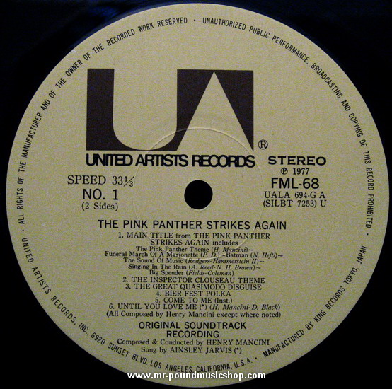 Henry Mancini - The Pink Panther Strikes Again (Original Motion Picture Soundtrack)