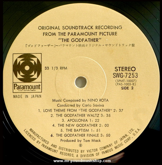 Nino Rota - The Godfather (Original Soundtrack Recording)