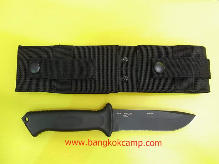มีดใบตาย Gerber Prodigy Survival Knife, Serrated Edge, Black [22-41121] ของใหม่ ของแท้
