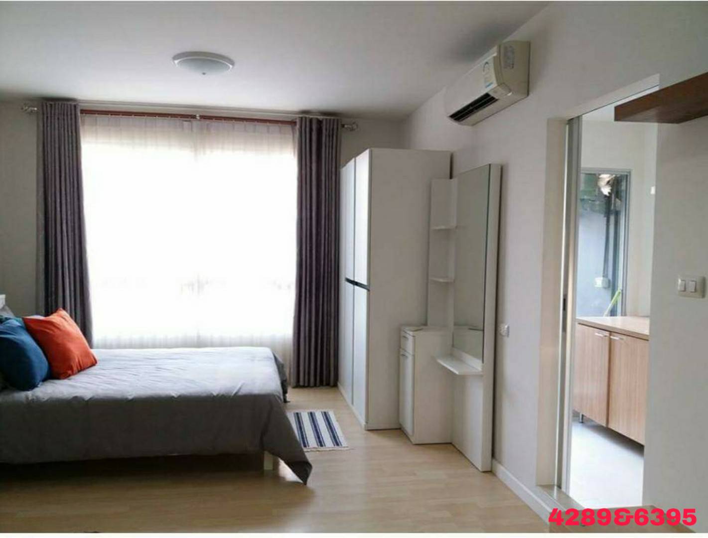 ขายด่วนคอนโด D Condo Ramkhamhaeng 64/2 ห้องสตูดิโอ (สามารถกั้นห้องนอนแยกเป็น 1 ห้องนอนได้)