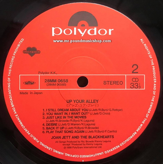 Joan Jett & The Blackhearts - Up Your Alley