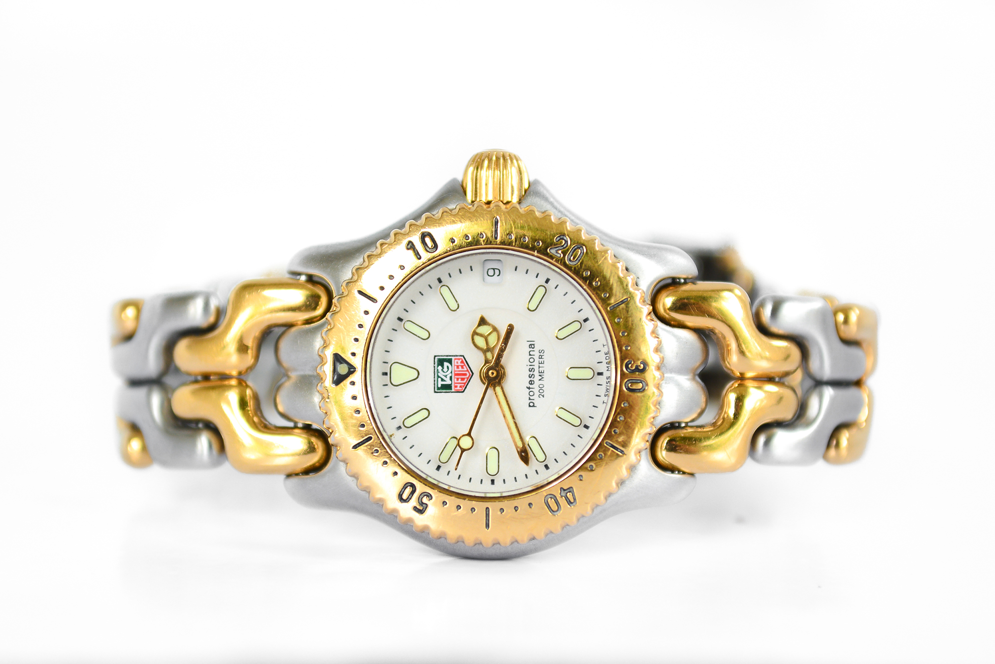 Tag Heuer ก้างปลา สองกษัตริย์ Mini lady หน้าขาว 2 ชั้น (Sold)