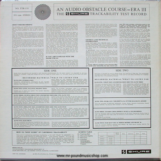 Various Artists - Audio Obstacle Course - Era III (The Shure Trackability Test Records)