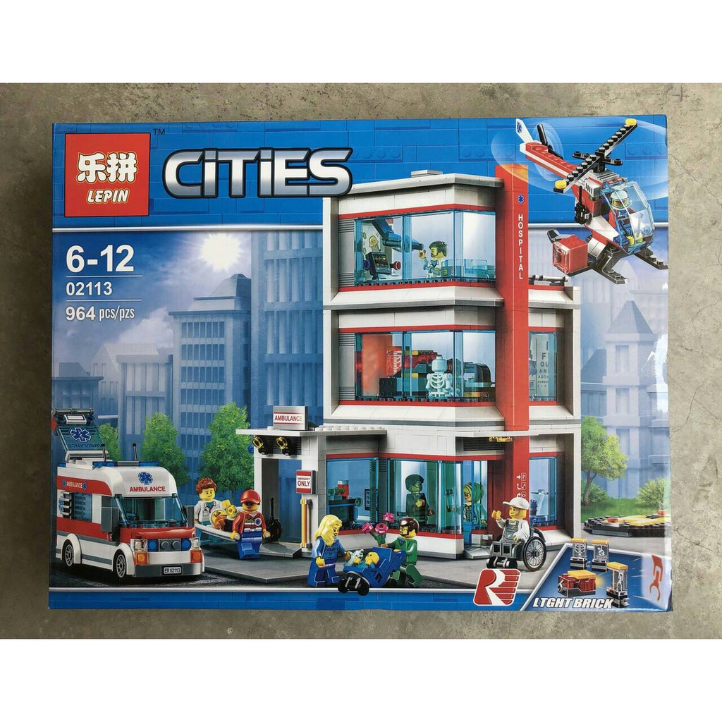 LEPIN.02113 ชุด City :City Hospital 964 ชิ้น