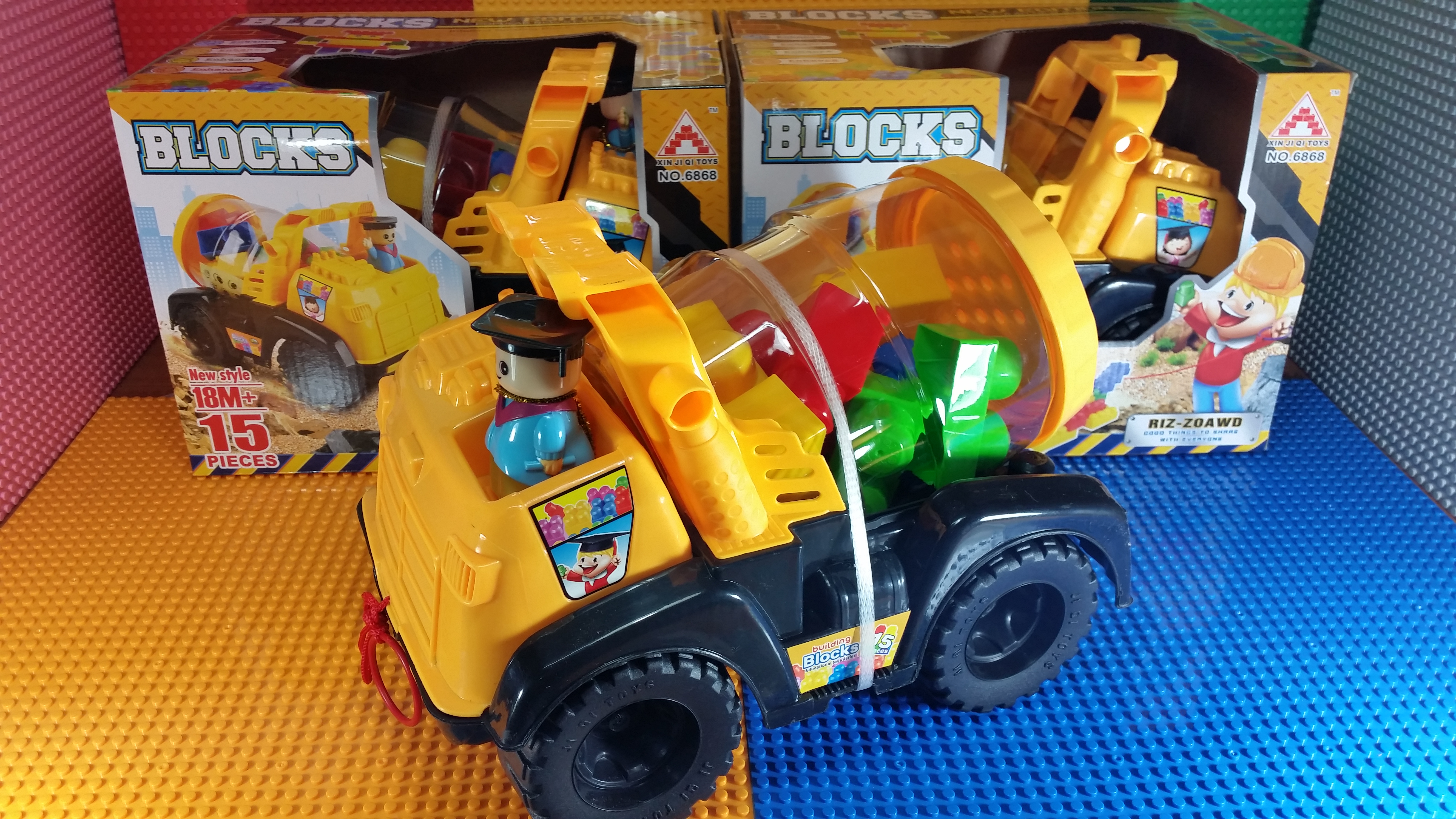 รถโม่ปูน ตัวต่อ Blocks 30x21x22 CM