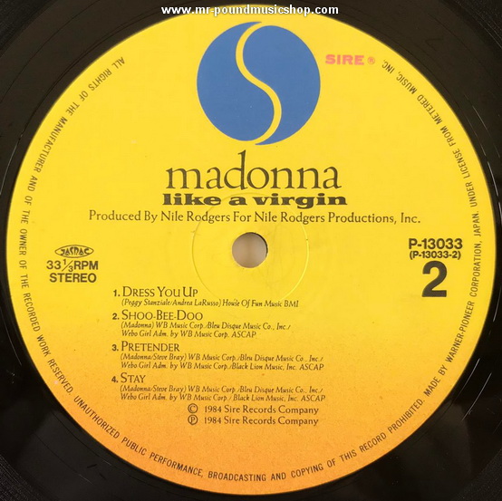 Madonna - Like A Virgin