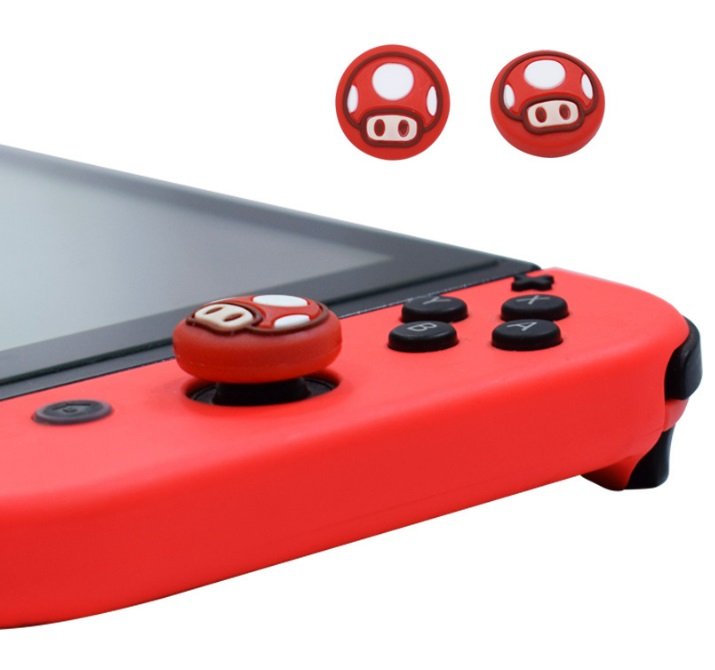 (1ชิ้น)ซิลิโคนอนาล็อกลายน่ารัก for Switch joy-con V1 V2 LITE OLED