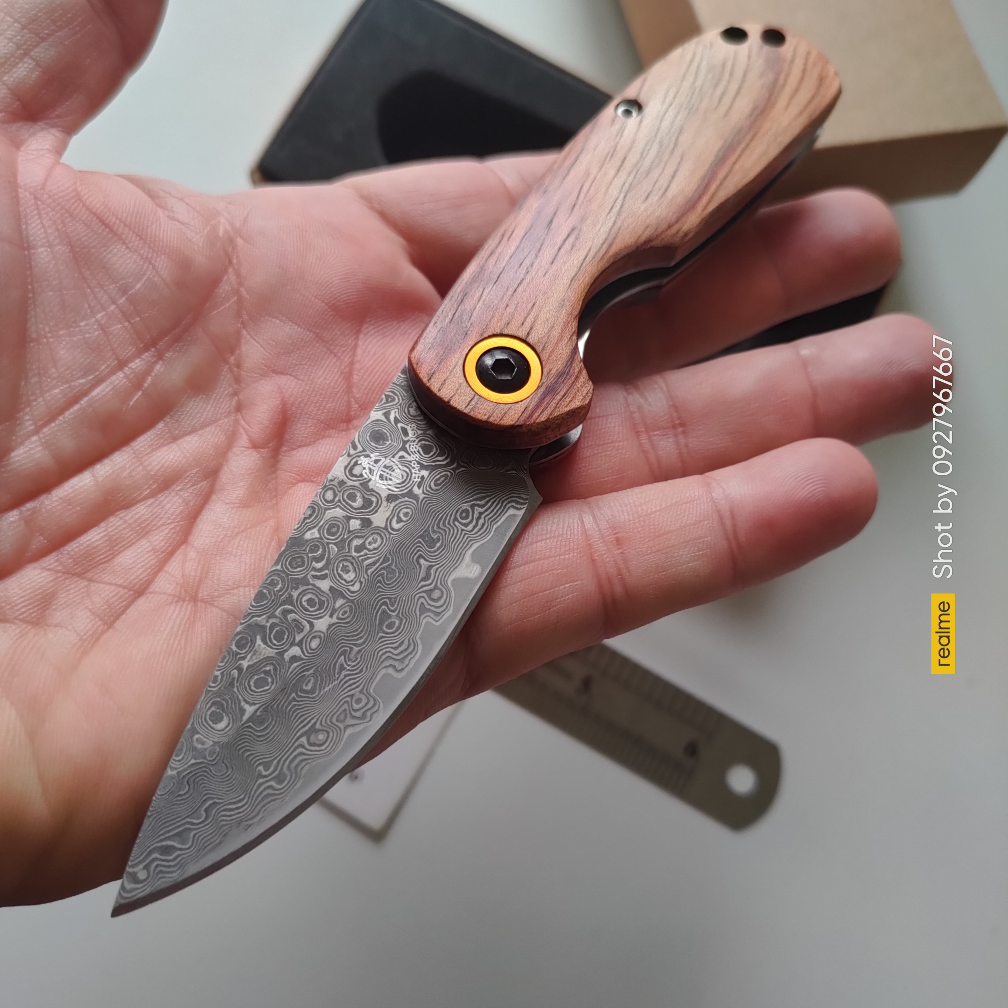 มีดพับ ดามัสกัส Damascus แท้