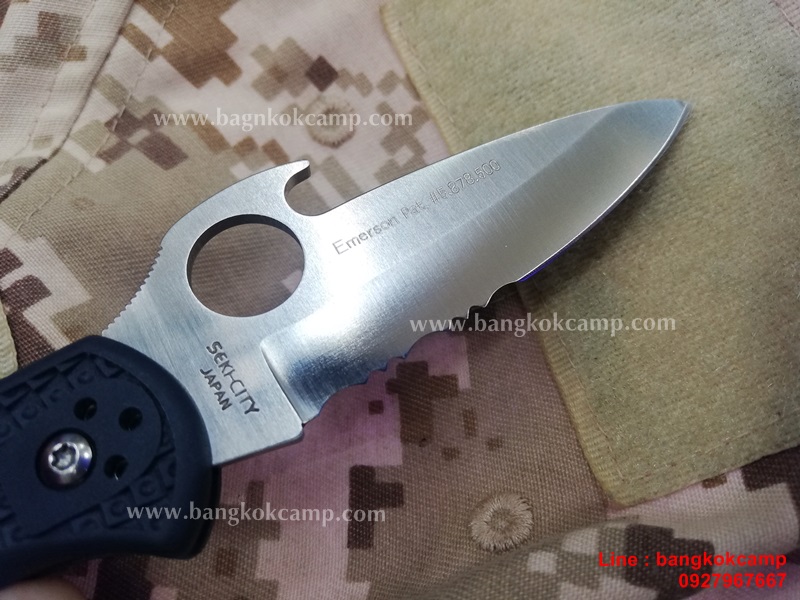 มีดพับ Spyderco Delica Wave Emerson Opener 2-29/32" VG10 Combo Blade - SP11PSGYW