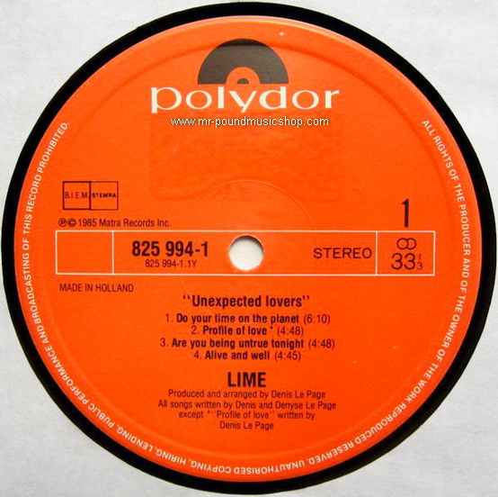 Lime - Unexpected Lovers
