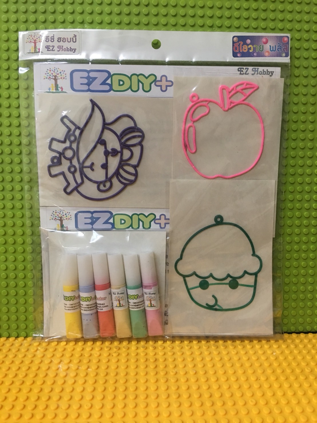012 หยอดสี / บีบสี ติดกระจก - suncatcher / glass deco (EZ DIY+)