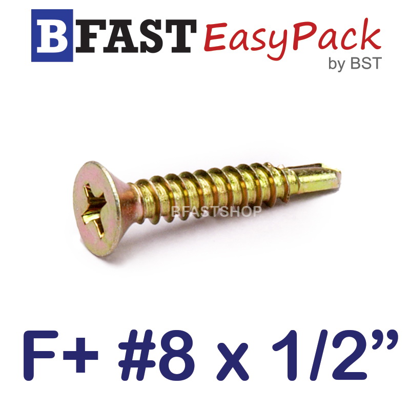 สกรูปลายสว่าน F+ #8 x 1/2" (ุ50 ตัว/ถุง)