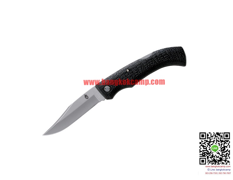 มีดพับ Gerber GatorMate Folding Knife 3" Plain Clip Point Blade, Gator Grip Handle - 06149