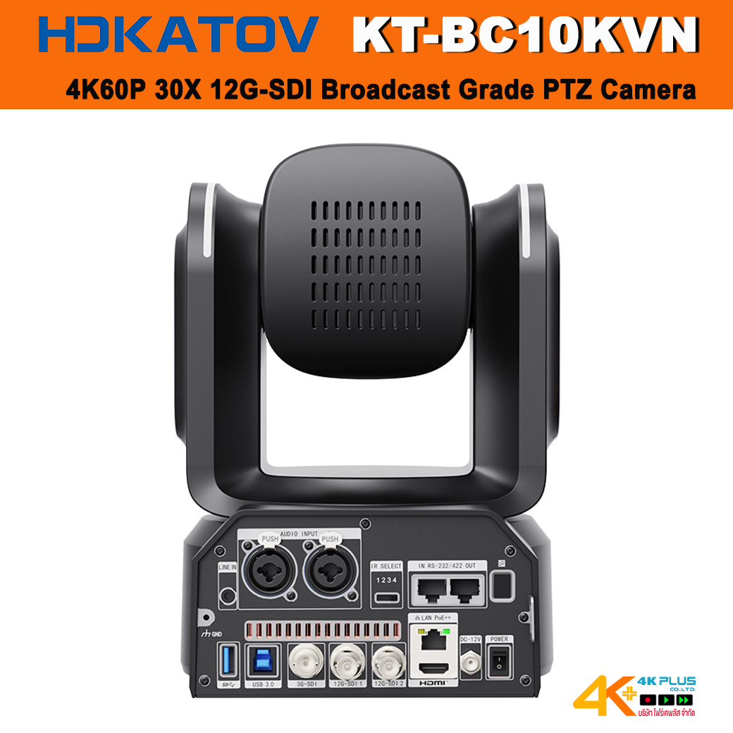 HDKATOV KT-BC10KVN 4K60P 30X 12G-SDI Broadcast Grade PTZ Camera