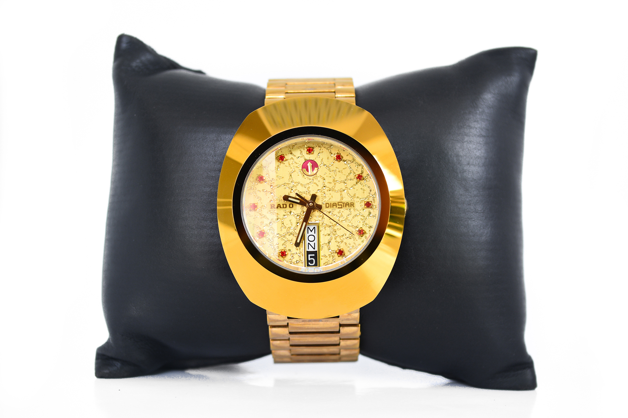 Rado Diastar Automatic Man Size เรือนทอง หน้าทอง พลอยแดง