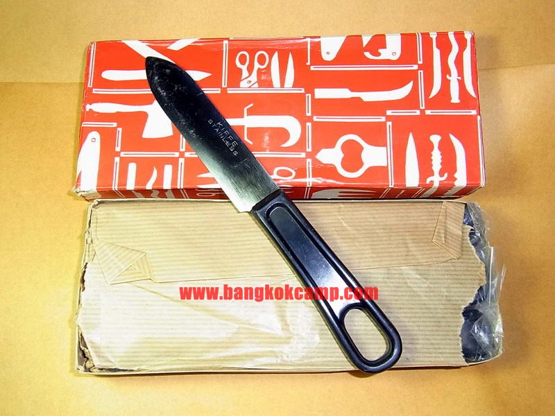 มีดญี่ปุ่น KIFFE ปี1960 สมัยสงครามเวียดนาม ใหม่เก่าเก็บ ไม่ผ่านการใช้ (Mess Stainless knife Japan Kiffe stamped Vintage on Vietnam or Korean war.)