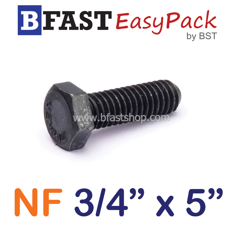 สกรู NF 3/4" x 5" *เกลียวครึ่ง*
