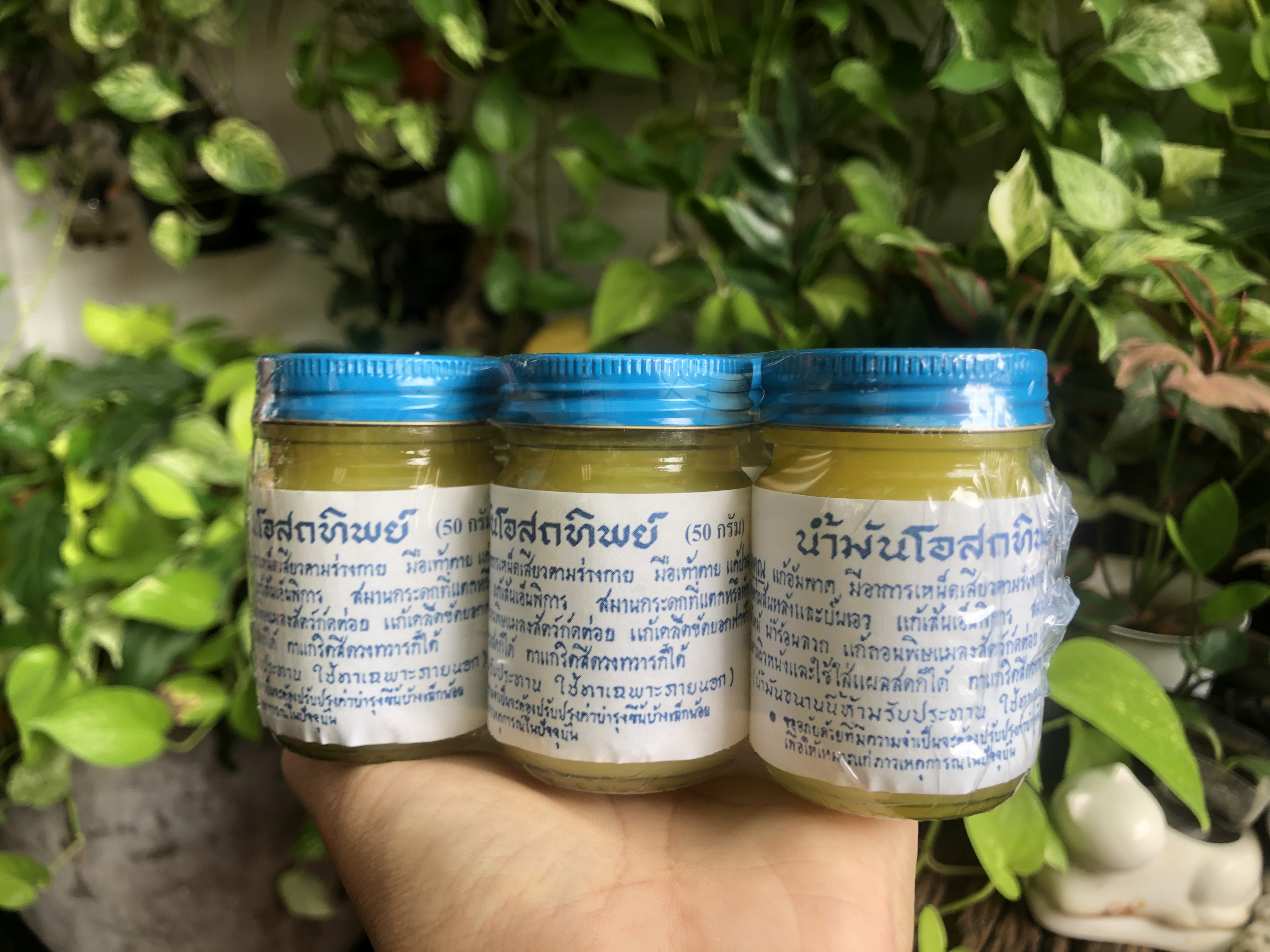 น้ำมันโอสถทิพย์ (ตำรับวัดโพธิ์) สีเหลือง (เล็ก)50g.