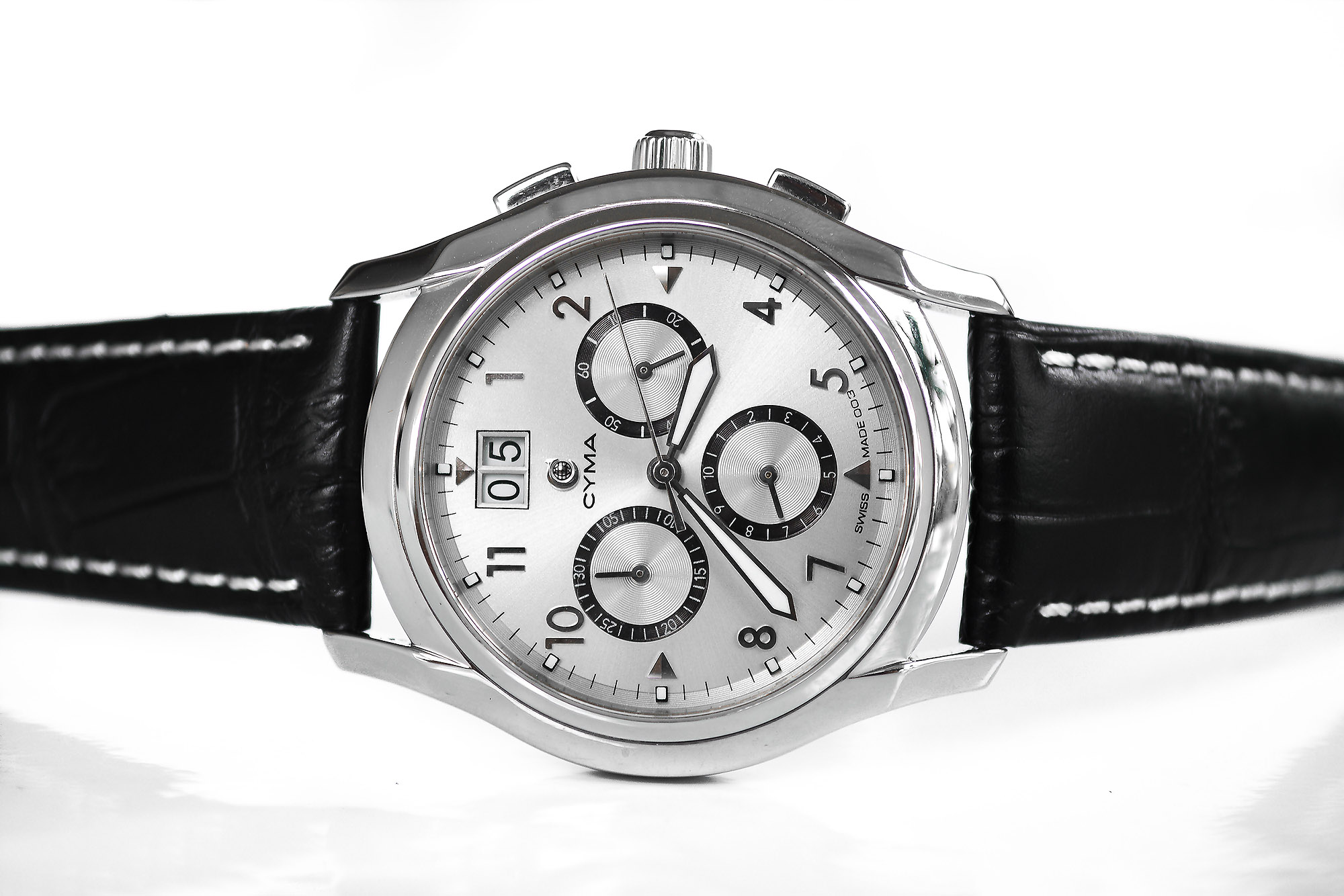Cyma Chronograph กระจกคริสตัลแซฟไฟร์ (Sold)