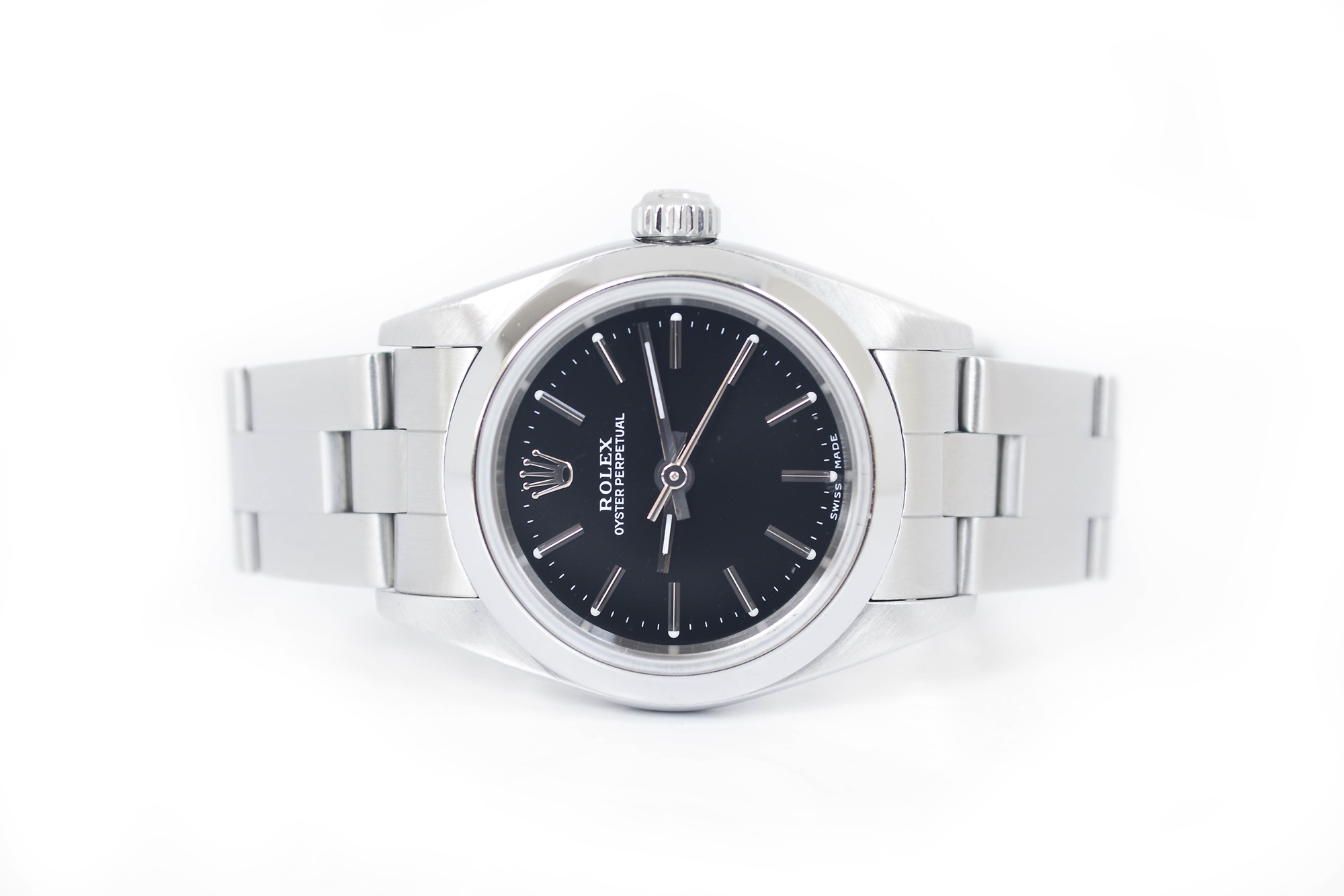 Rolex Oyster Perpetual Automatic Lady Size Black Dial