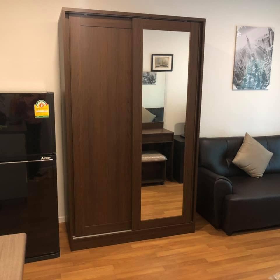 ให้เช่าคอนโด Lumpini Place Bangna Km.3 (ลุมพินี เพลส บางนา กม.3)หลังเซ็นทรัล 1 ห้องนอน ขนาด 26.13 ตรว. ตึก B ชั้น 2 ห้องมุม