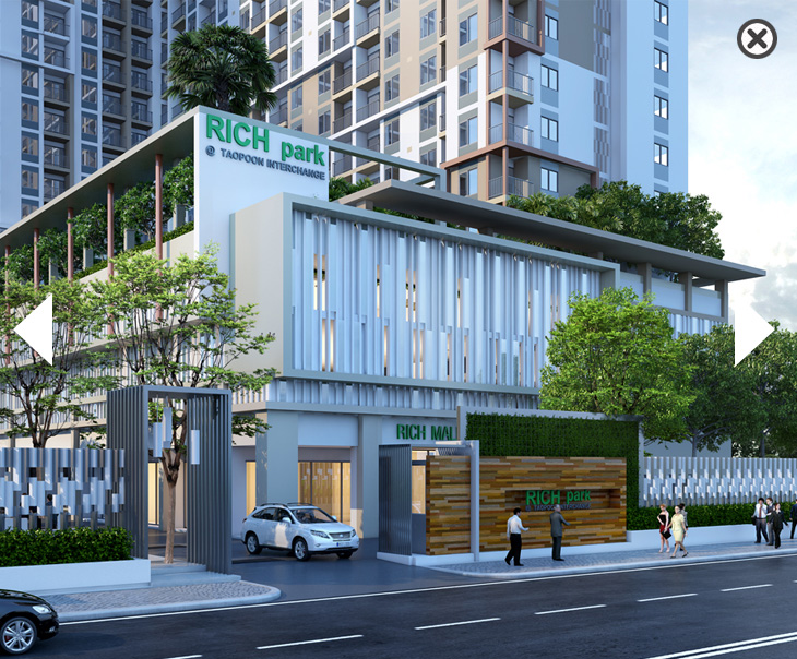 ขายคอนโด Rich Park 2 Taopoon Interchange ริชพาร์ค2 @เตาปูนอินเตอร์เชนจ์ ห้องสตูดิโอ พื้นที่ 22 เมตร