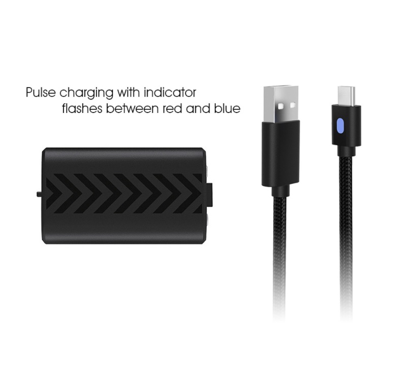 Dobe แบตเตอรี่จอย for Xbox Series S/X 1200 mAh (ชาร์จผ่านจอย)