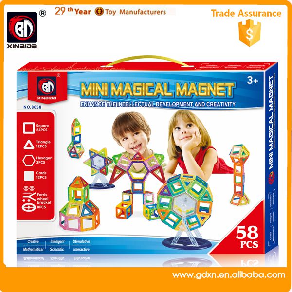 ตัวต่อแม่เหล็ก 58 ชิ้น รุ่นประหยัด M058