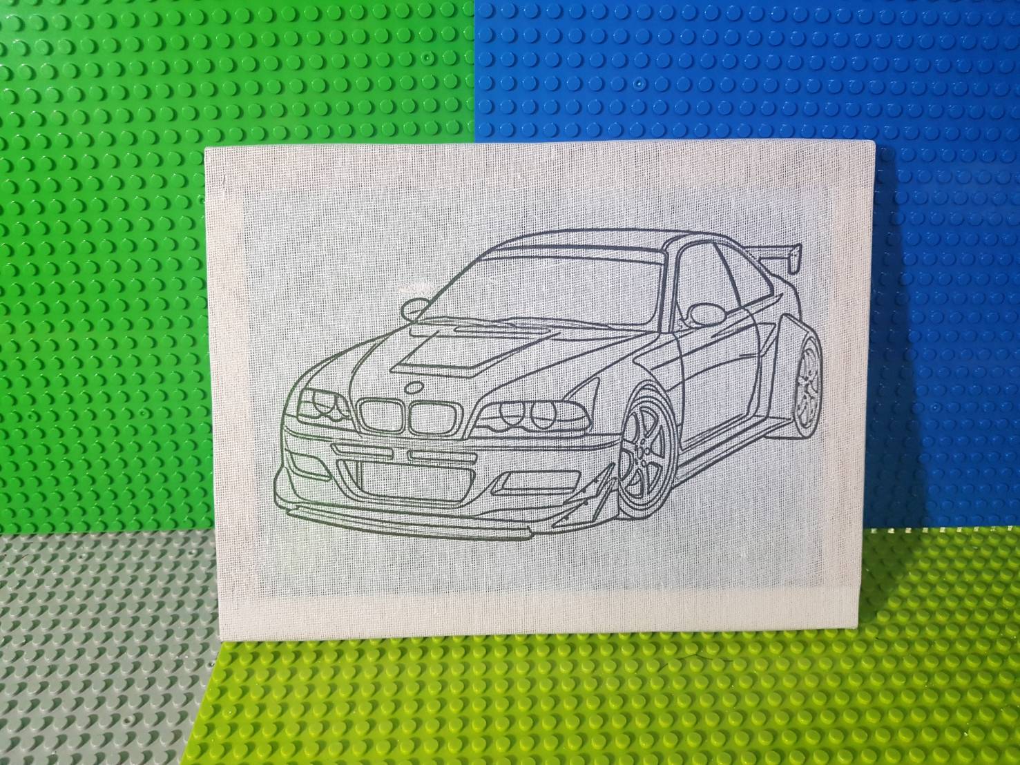 เฟรมผ้าระบายสี จัมโบ้ 22x26 เซนติเมตร 100 ชิ้น (ไม่รวมสี+พู่กัน) คละลาย