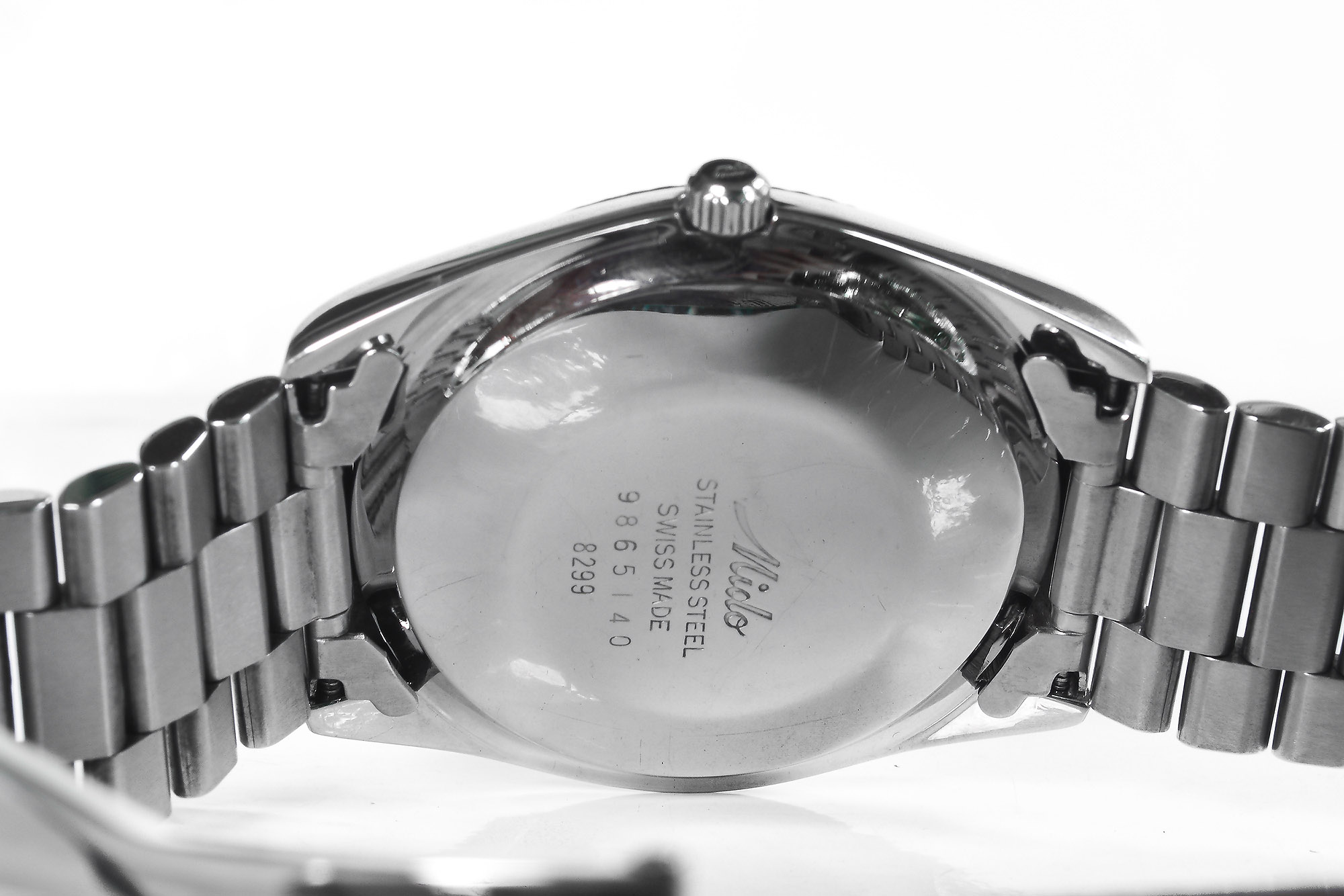 Mido Commander เรือนเหล็ก daydate ขอบหยัก หลักพลอย (Sold)