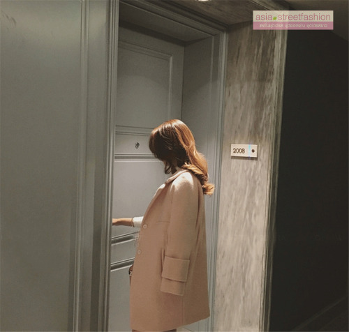 เสื้อโค้ทกันหนาว ทรงสวย สีหวาน ผ้าสำลีผสมสักกะหลาด เนื้อเบา นุ่ม บุซับในกันลม พร้อมส่งจ้า สีชมพูโอรส Size: XL