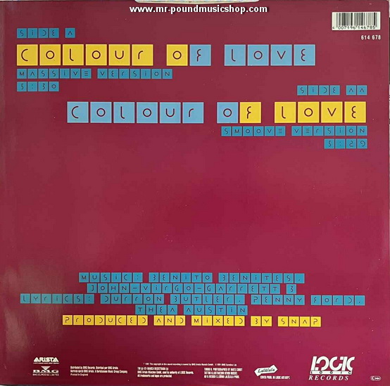 Snap! - Colour Of Love