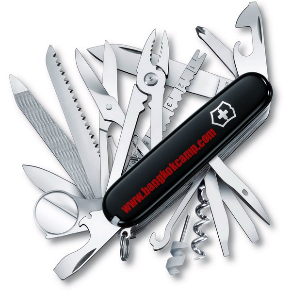 มีดพับอเนกประสงค์ Victorinox รุ่น SWISSCHAMP BLACK ดำ (1.6795.3)