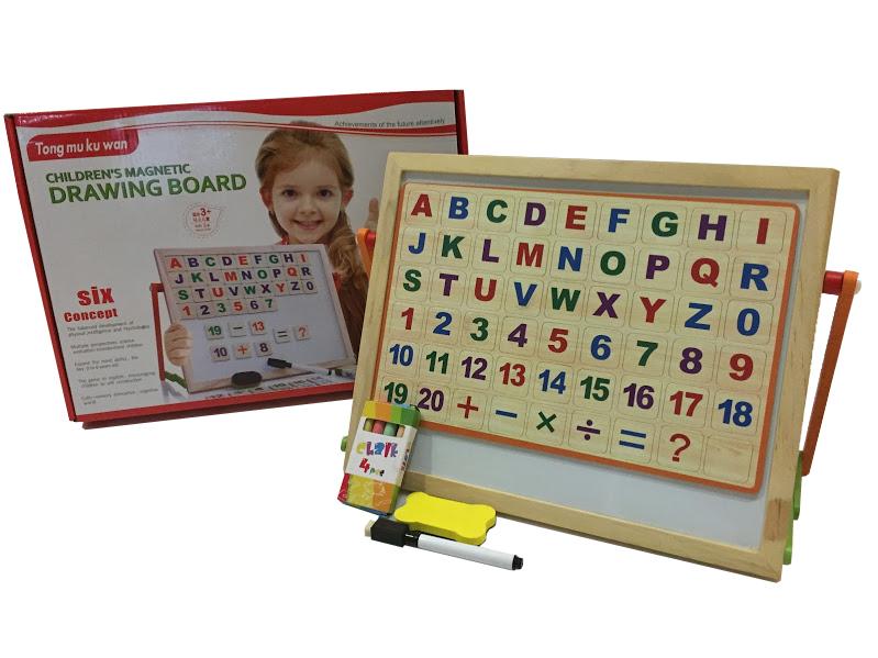 Children's Magnetic Drawing Board กระดานไวท์บอร์ดเสริมทักษะ 2-in-1