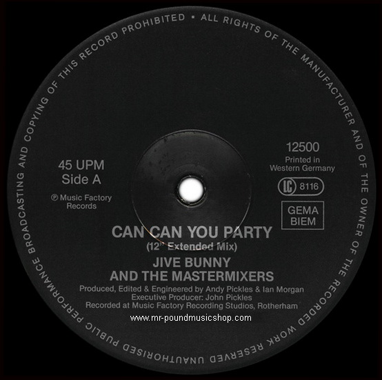 Jive Bunny And The Mastermixers - Can Can You Party