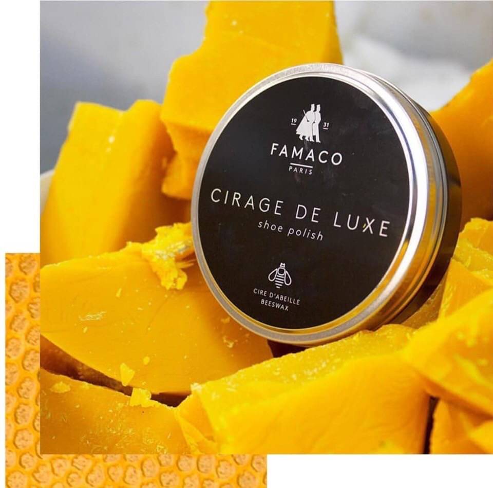 น้ำยาขัดรองเท้า FAMACO จาก ฝรั่งเศส ตลับดำ