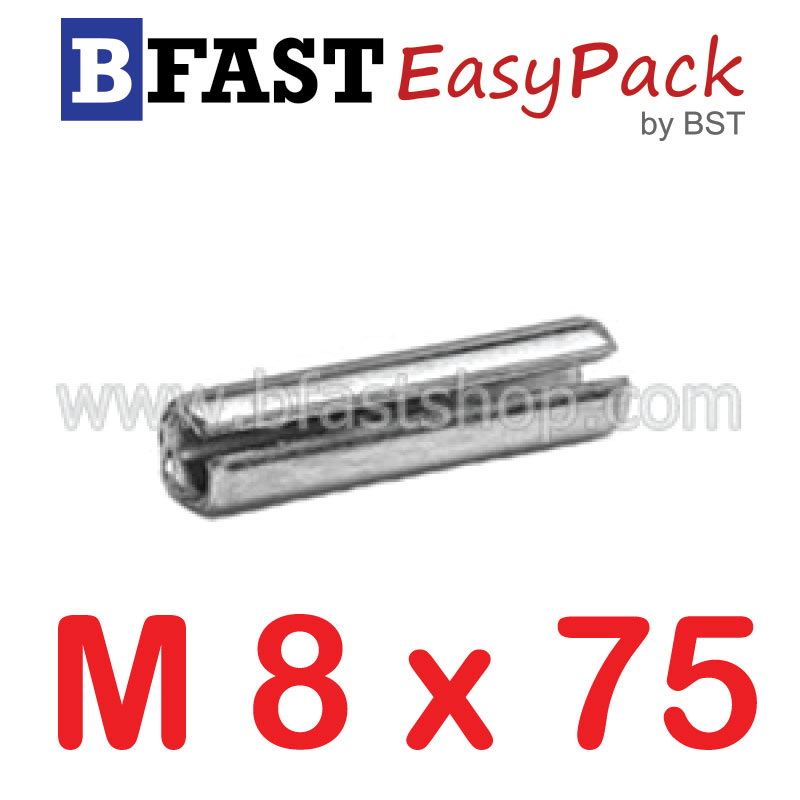 ปิ๊นตะกุดสแตนเลส SUS M8 x 75 (1 ตัว/ถุง)