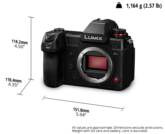 Panasonic Lumix DC-S1H Mirrorless Digital Camera (Body Only)