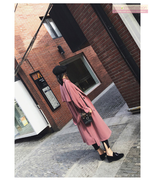 เสื้อโค้ท เน้นใส่คลุมสไตล์เกาหลี เหมาะกับอากาศไม่หนาวมาก 15 ขึ้นไป กำลังสวยจ้า งานตามแบบ