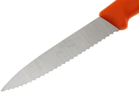 VICTORINOX PARING KNIFE SET สีส้ม แพ็คคู่ (2เล่ม) ใบหยัก (6.7636.L119B)