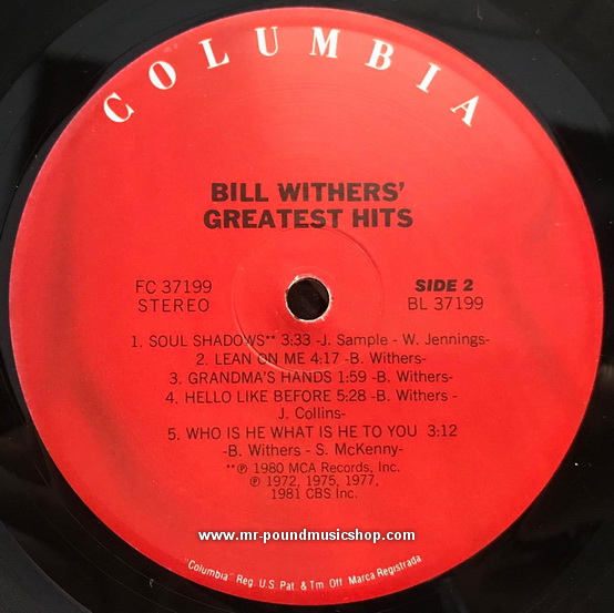 Bill Withers - Bill Withers' Greatest Hits