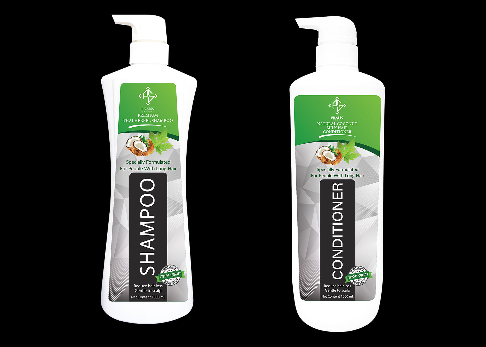 โคโค่นัท แชมพู-ครีมนวด ผสมสารสกัดมะพร้าว 1,000ML.