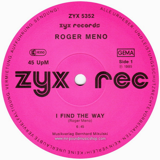 Roger Meno - I Find The Way
