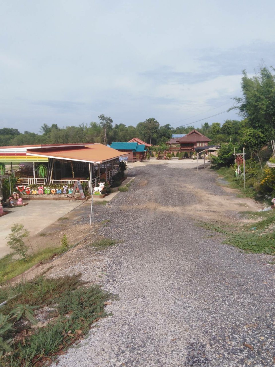 ขายที่ดินถมแล้ว 3 ไร่ จังหวัด นครนายก ขายพร้อมร้านอาหารและบ้านน็อกดาว