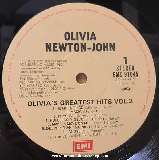 Olivia Newton-John - Olivia's Greatest Hits Vol. 2