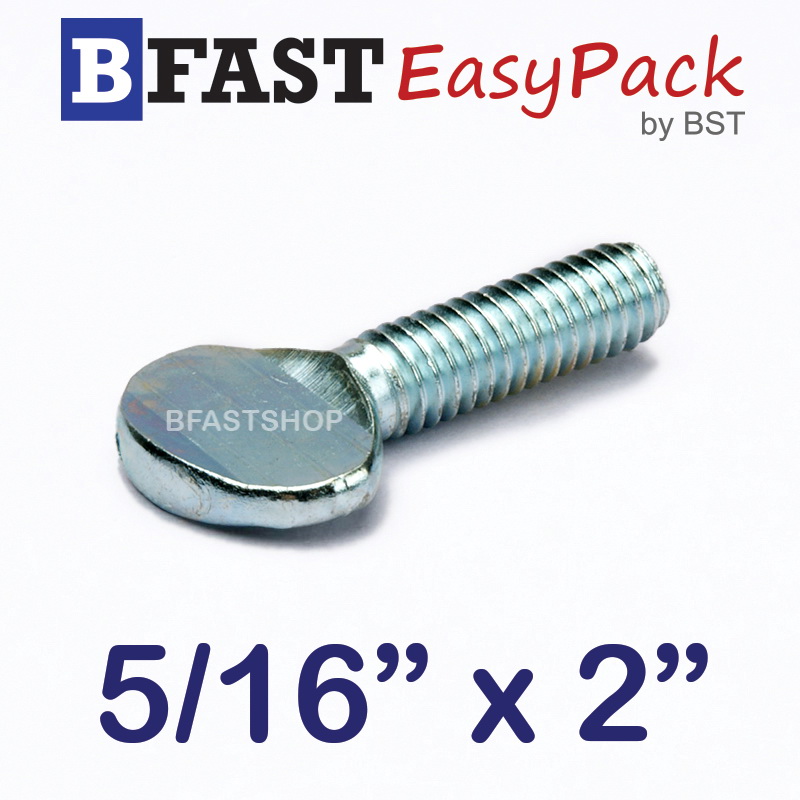 สกรูหางปลาแบน 5/16" x 2" (3 ตัว/ถุง)